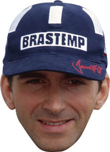 Damon Hill FORMULA 1 Celebrity Face Mask Fancy Dress Cardboard Costume Mask
