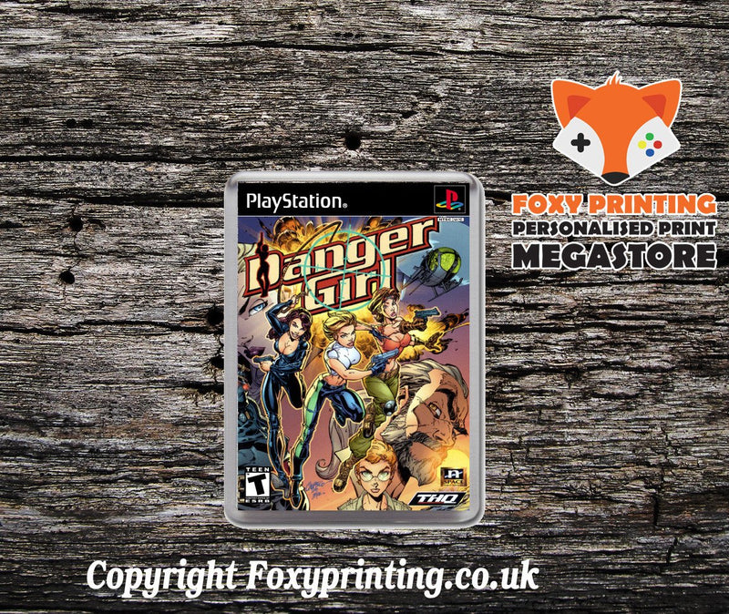 Danger Girl - PS1 Playstation 1 Game Inspired Retro Gaming Magnet