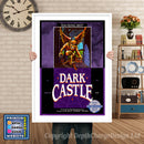 Dark Castle - Sega Megadrive Inspired Retro Gaming Poster A4 A3 A2 Or A1