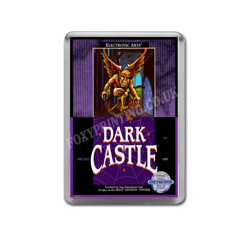 Dark Castle Game Style Inspired Sega Megadrive Retro Video Gaming Magnet