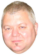 Daryl Fitton Lakeside DARTS Celebrity Face Mask Fancy Dress Cardboard Costume Mask