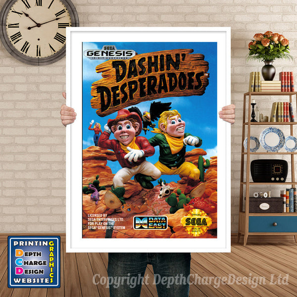 Dashinde Sperados - Sega Megadrive Inspired Retro Gaming Poster