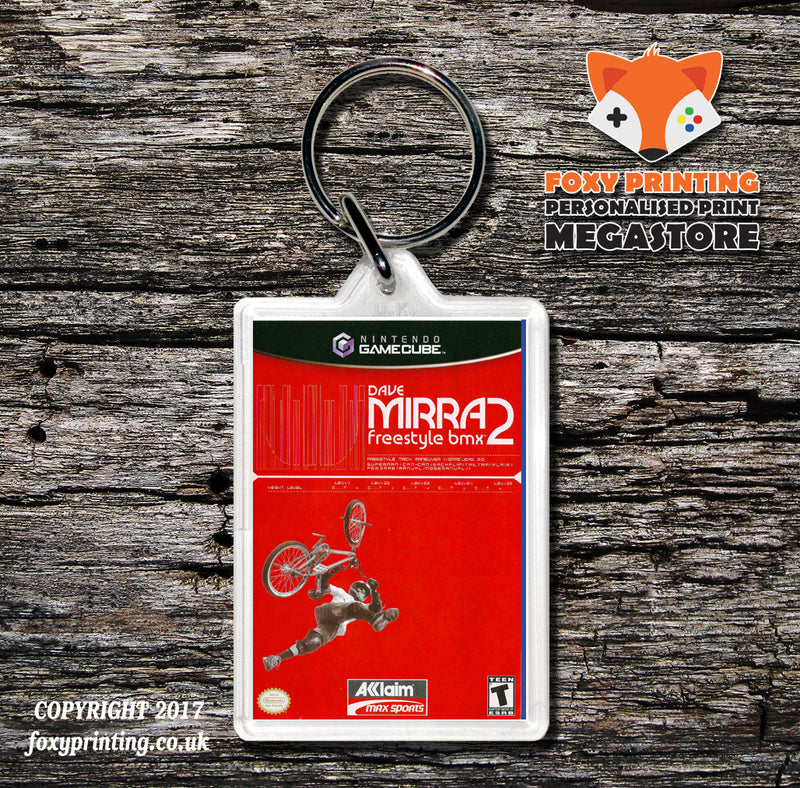Dave Mirra Freestyle Bmx 2 Gamecube Game Inspired Retro Gaming Keyring