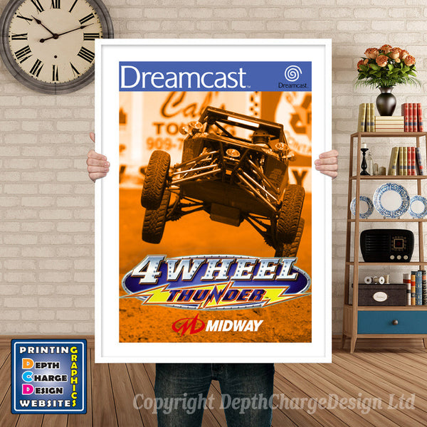 4 Wheel Thunder 2 - Sega Dreamcast Inspired Retro Gaming Poster