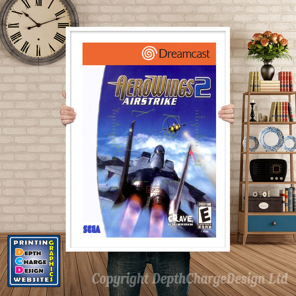 Aero Wings2 - Sega Dreamcast Inspired Retro Gaming Poster