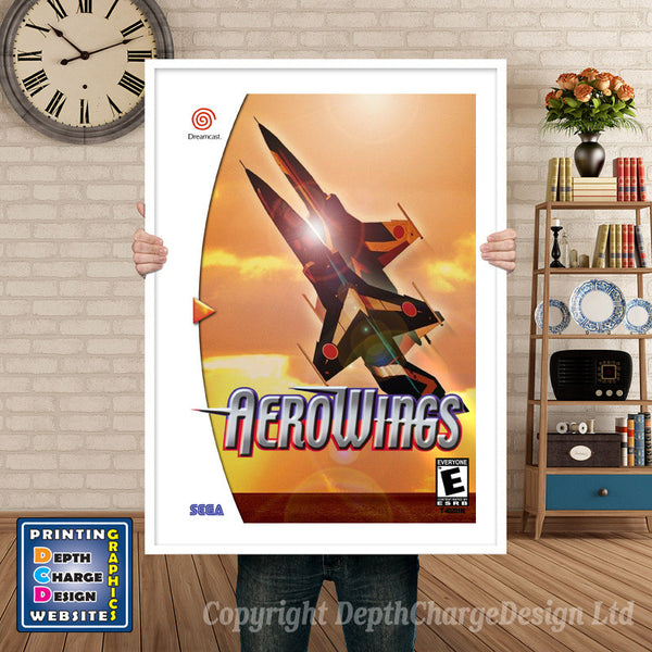 Aero Wings 3 - Sega Dreamcast Inspired Retro Gaming Poster
