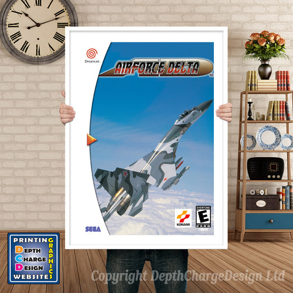Air Force Delta 2 - Sega Dreamcast Inspired Retro Gaming Poster