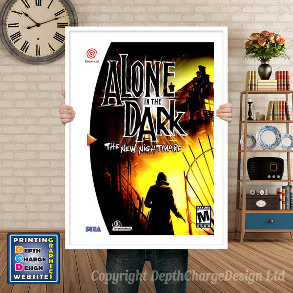 Alone In The Dark 2 - Sega Dreamcast Inspired Retro Gaming Poster