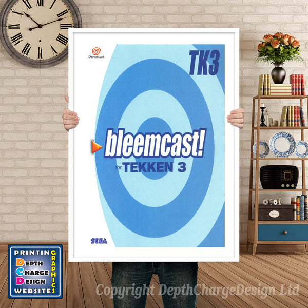 Bleemcast Tekken 3 Dvd - Sega Dreamcast Inspired Retro Gaming Poster