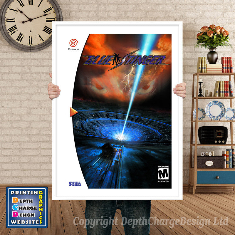 Blue Stinger 2 - Sega Dreamcast Inspired Retro Gaming Poster A4 A3 A2 Or A1
