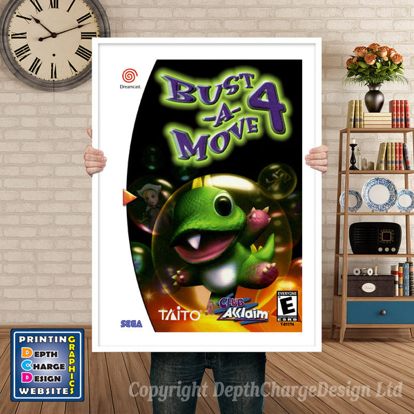 Bustamove 4 2 - Sega Dreamcast Inspired Retro Gaming Poster