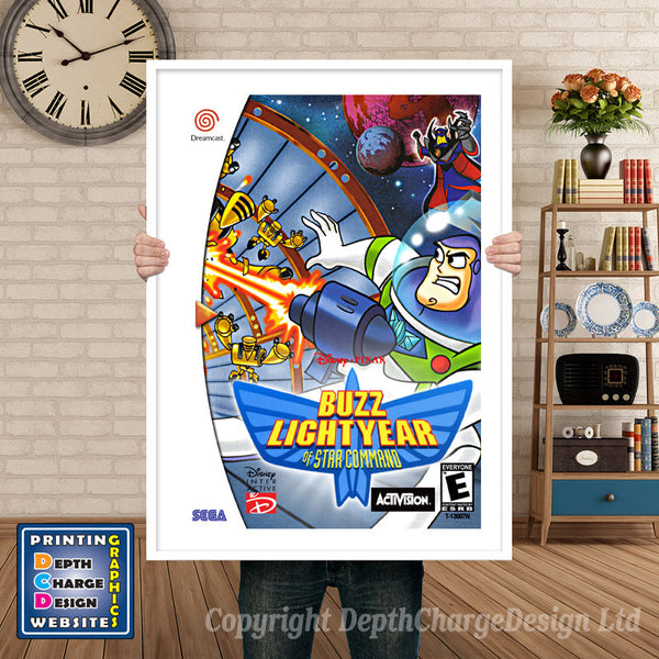 Buzz Light Year - Sega Dreamcast Inspired Retro Gaming Poster