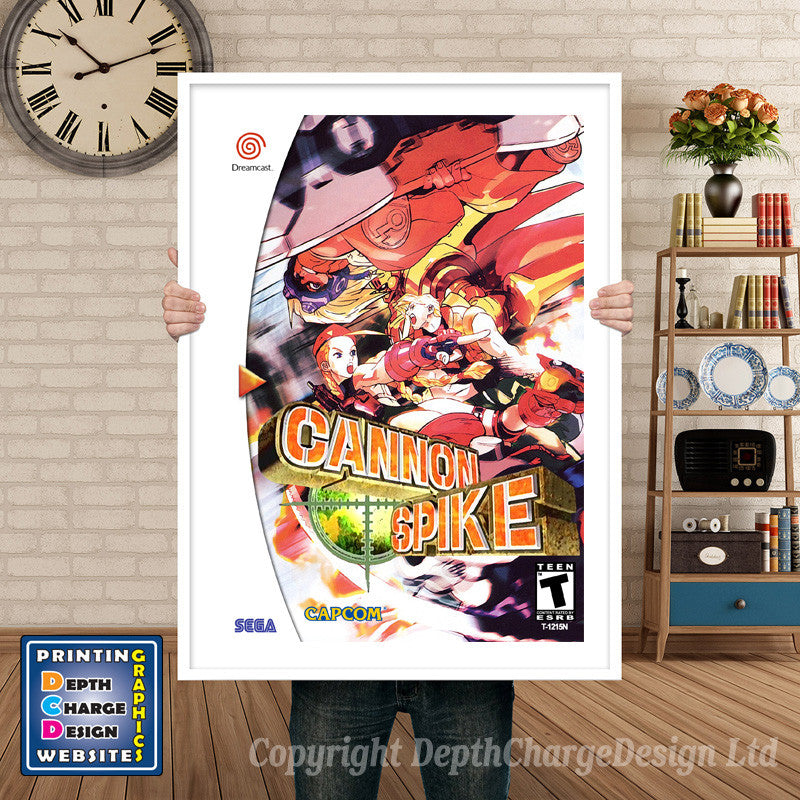 Cannon Spike 2 - Sega Dreamcast Inspired Retro Gaming Poster A4 A3 A2 Or A1