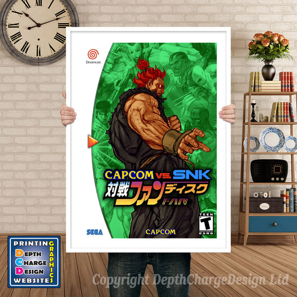 Capcom Vs Snk Fan Disc - Sega Dreamcast Inspired Retro Gaming Poster