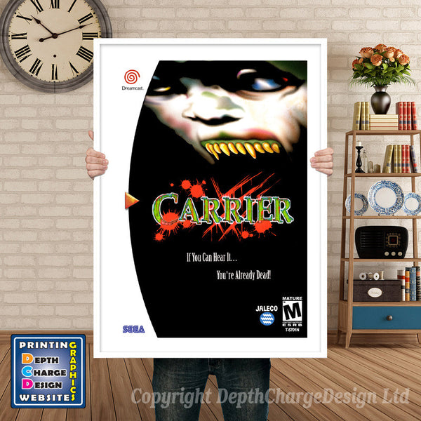 Carrier 2 - Sega Dreamcast Inspired Retro Gaming Poster