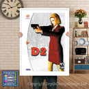 Cd2 - Sega Dreamcast Inspired Retro Gaming Poster A4 A3 A2 Or A1