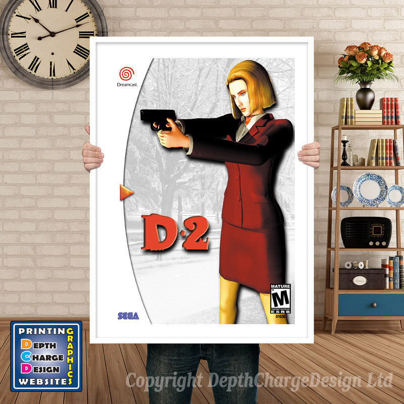 Cd2 - Sega Dreamcast Inspired Retro Gaming Poster A4 A3 A2 Or A1