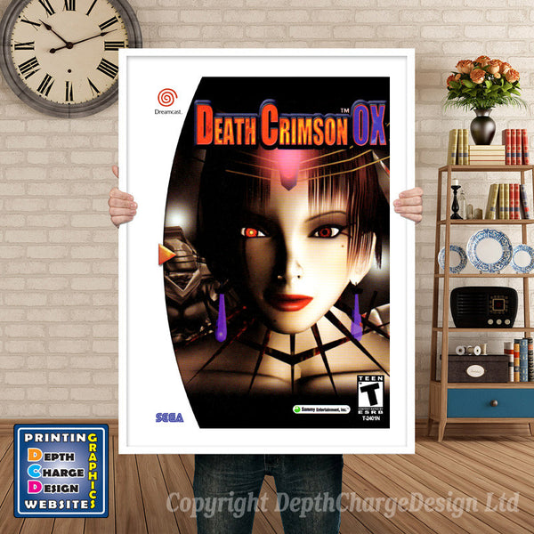 Death Crimson Ox - Sega Dreamcast Inspired Retro Gaming Poster
