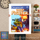 Deep Fighter Eu - Sega Dreamcast Inspired Retro Gaming Poster A4 A3 A2 Or A1