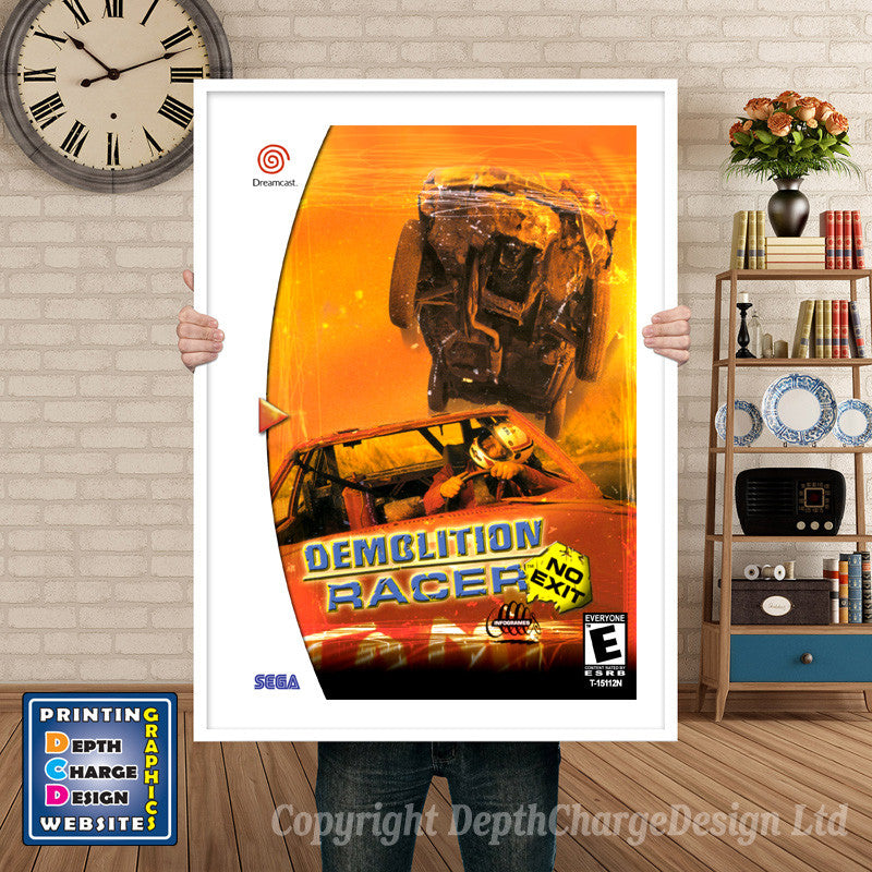 Demolition Racer No Exit - Sega Dreamcast Inspired Retro Gaming Poster