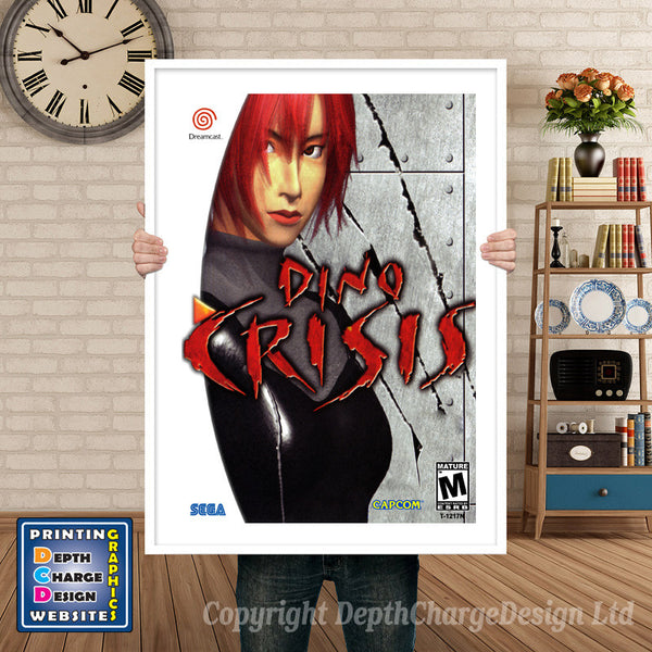 Dino Crisis - Sega Dreamcast Inspired Retro Gaming Poster