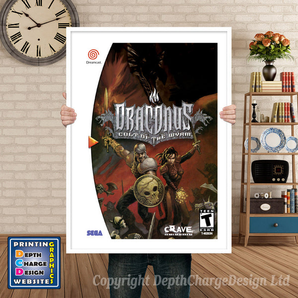 Draconus - Sega Dreamcast Inspired Retro Gaming Poster
