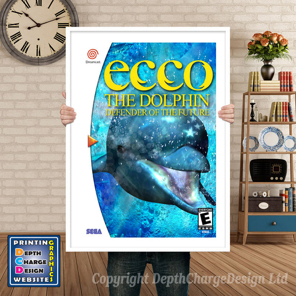 Ecco 3 - Sega Dreamcast Inspired Retro Gaming Poster