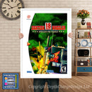 Eighteen Wheeler American Pro Trucker - Sega Dreamcast Inspired Retro Gaming Poster A4 A3 A2 Or A1