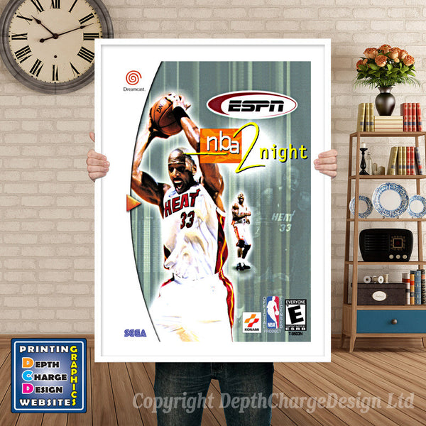 Espn Nba2night - Sega Dreamcast Inspired Retro Gaming Poster