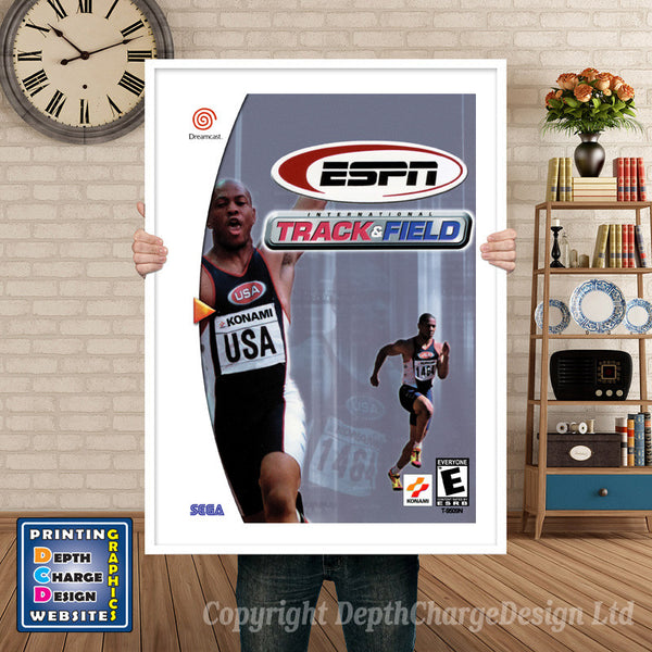 Espn Track And Field - Sega Dreamcast Inspired Retro Gaming Poster