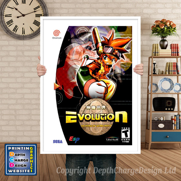 Evolution - Sega Dreamcast Inspired Retro Gaming Poster