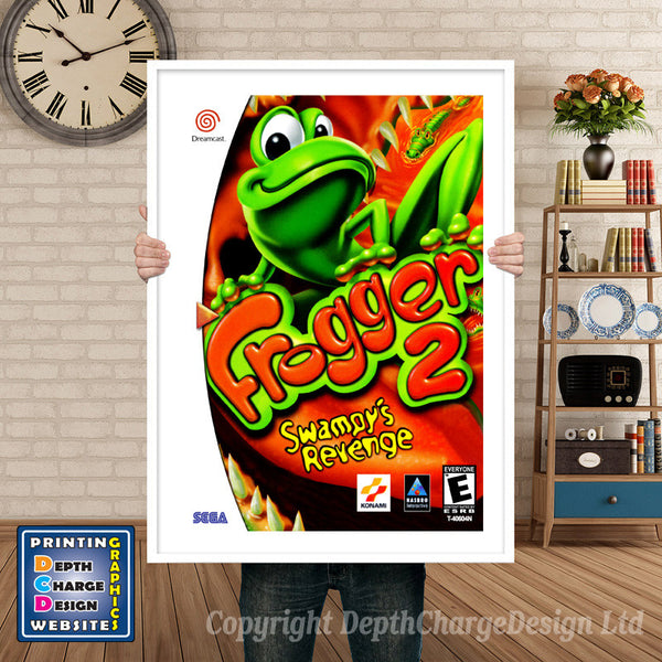 Frogger 2 - Sega Dreamcast Inspired Retro Gaming Poster