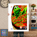 Frogger 2 - Sega Dreamcast Inspired Retro Gaming Poster A4 A3 A2 Or A1