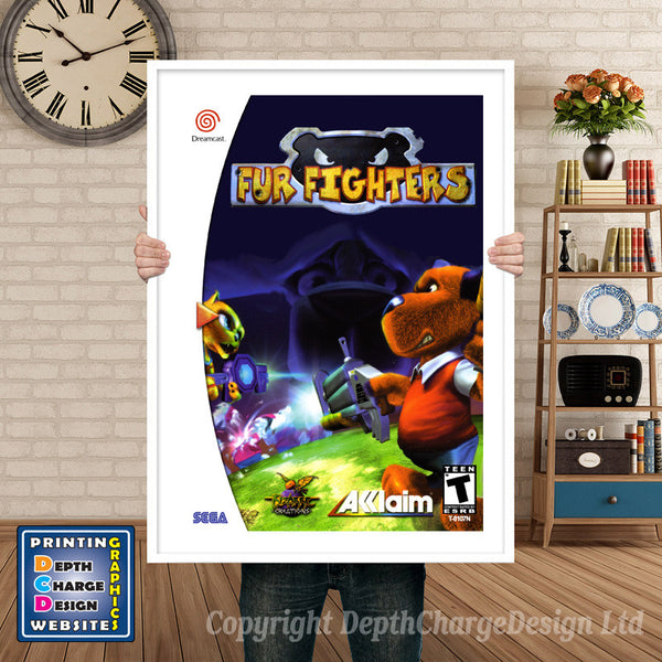 Fur Fighters - Sega Dreamcast Inspired Retro Gaming Poster