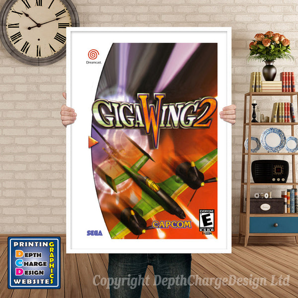 Gigawing2 - Sega Dreamcast Inspired Retro Gaming Poster
