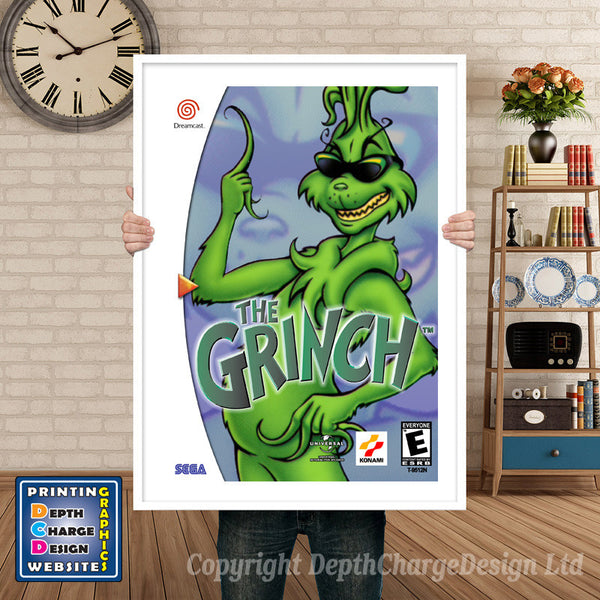 Grinch - Sega Dreamcast Inspired Retro Gaming Poster