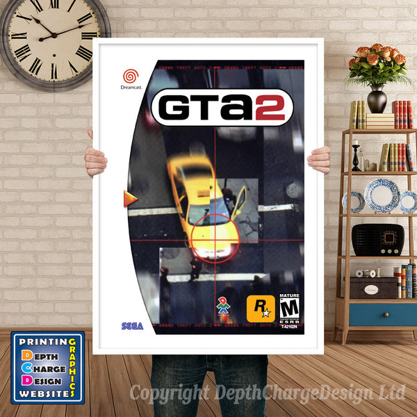 Gta2 5 - Sega Dreamcast Inspired Retro Gaming Poster