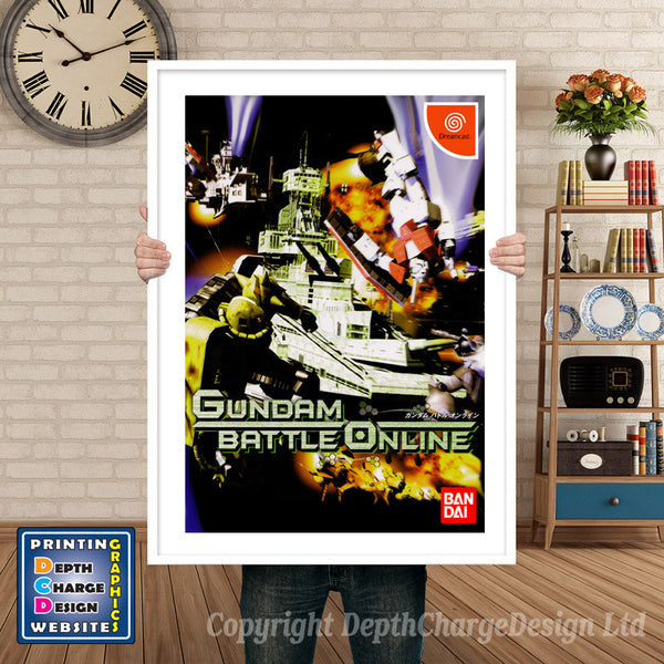 Gundam Battle Online Jp - Sega Dreamcast Inspired Retro Gaming Poster