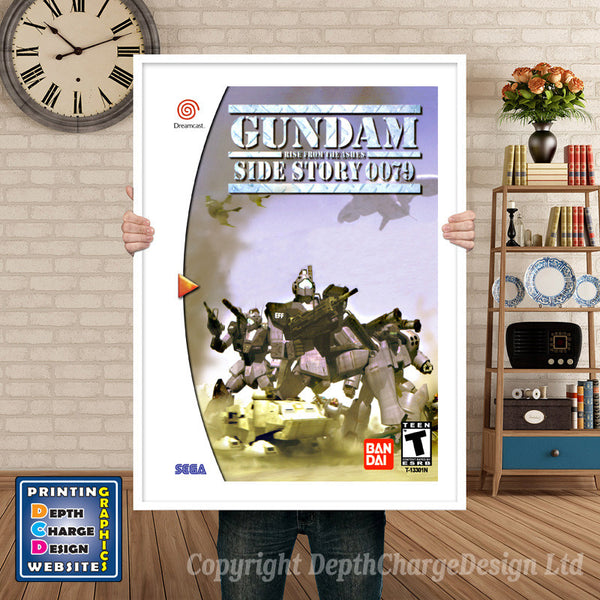 Gundamsidestory0079 - Sega Dreamcast Inspired Retro Gaming Poster