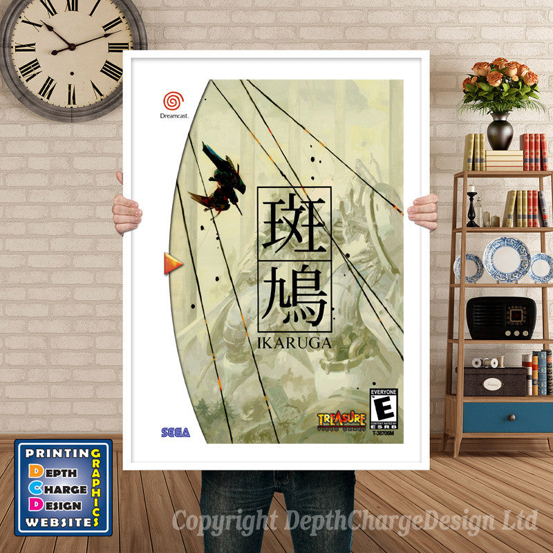 Ikaruga 4 - Sega Dreamcast Inspired Retro Gaming Poster A4 A3 A2 Or A1