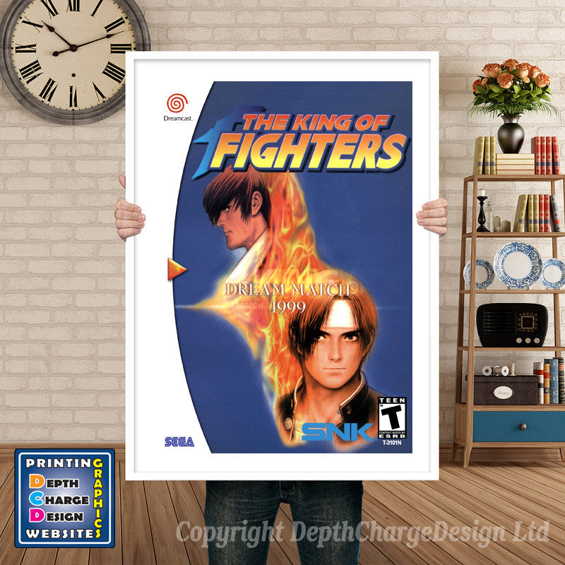 King Of Fighters Dream Match 1999 - Sega Dreamcast Inspired Retro Gaming Poster A4 A3 A2 Or A1