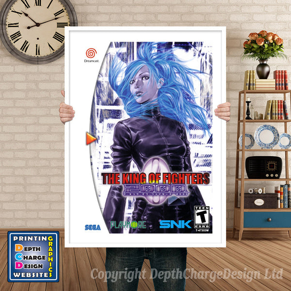 Kof 2000 6 - Sega Dreamcast Inspired Retro Gaming Poster