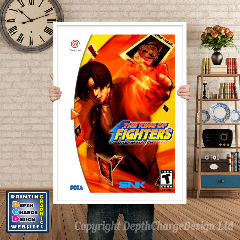 Kof 99 7 - Sega Dreamcast Inspired Retro Gaming Poster A4 A3 A2 Or A1