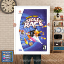 Loo Ey Tunes Spacerace - Sega Dreamcast Inspired Retro Gaming Poster A4 A3 A2 Or A1