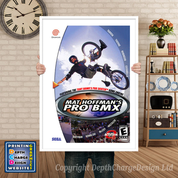 Math Off Man'S Pro Bmx - Sega Dreamcast Inspired Retro Gaming Poster