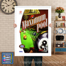 Maximum Pool - Sega Dreamcast Inspired Retro Gaming Poster A4 A3 A2 Or A1