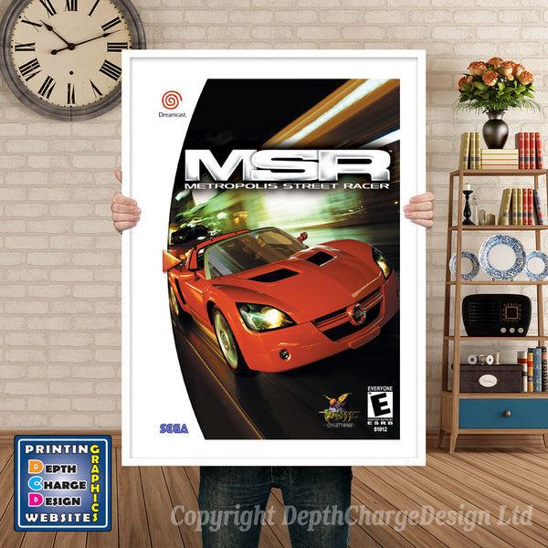 Metro Polis Street Racer 2 - Sega Dreamcast Inspired Retro Gaming Poster