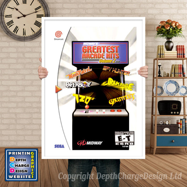 Mid Way Arcade - Sega Dreamcast Inspired Retro Gaming Poster