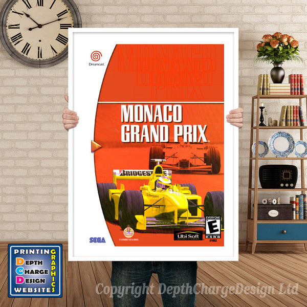 Monaco Grand Prix - Sega Dreamcast Inspired Retro Gaming Poster