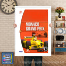 Monaco Grand Prix - Sega Dreamcast Inspired Retro Gaming Poster A4 A3 A2 Or A1